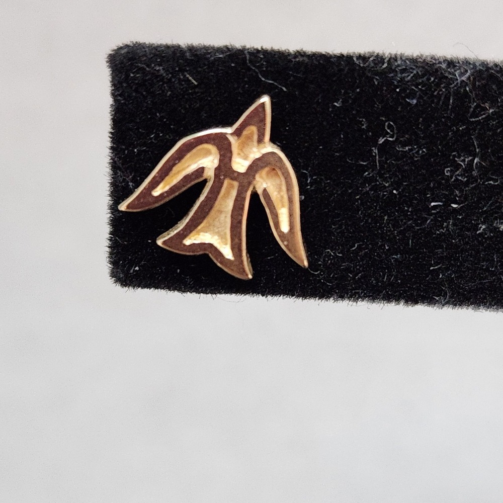 James Avery Retired 14k Gold Dove Detailed Post Backs Are Avery 925  With Box - Picture 9 of 16